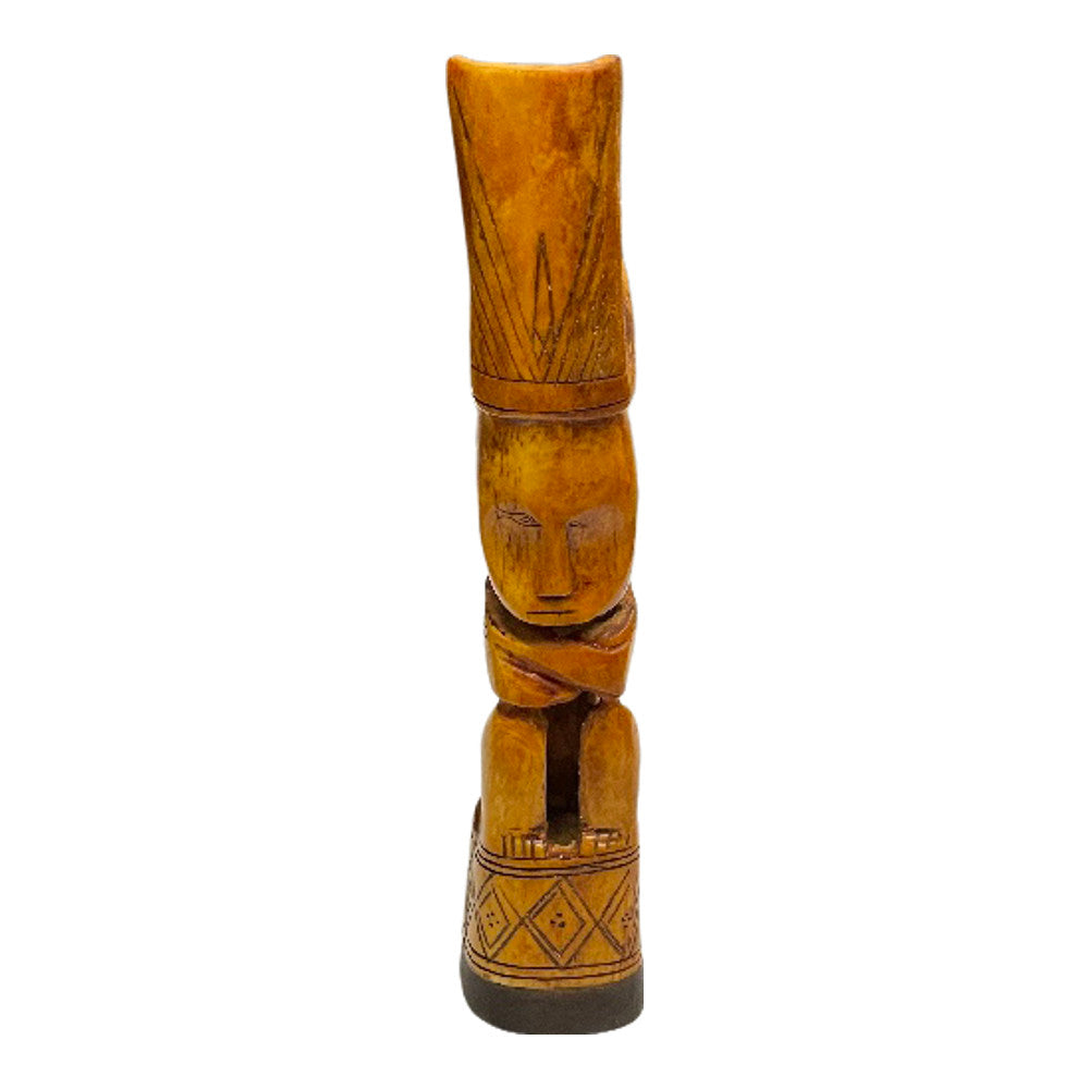 Indonesian Carved Bone Villager - Berbere Imports