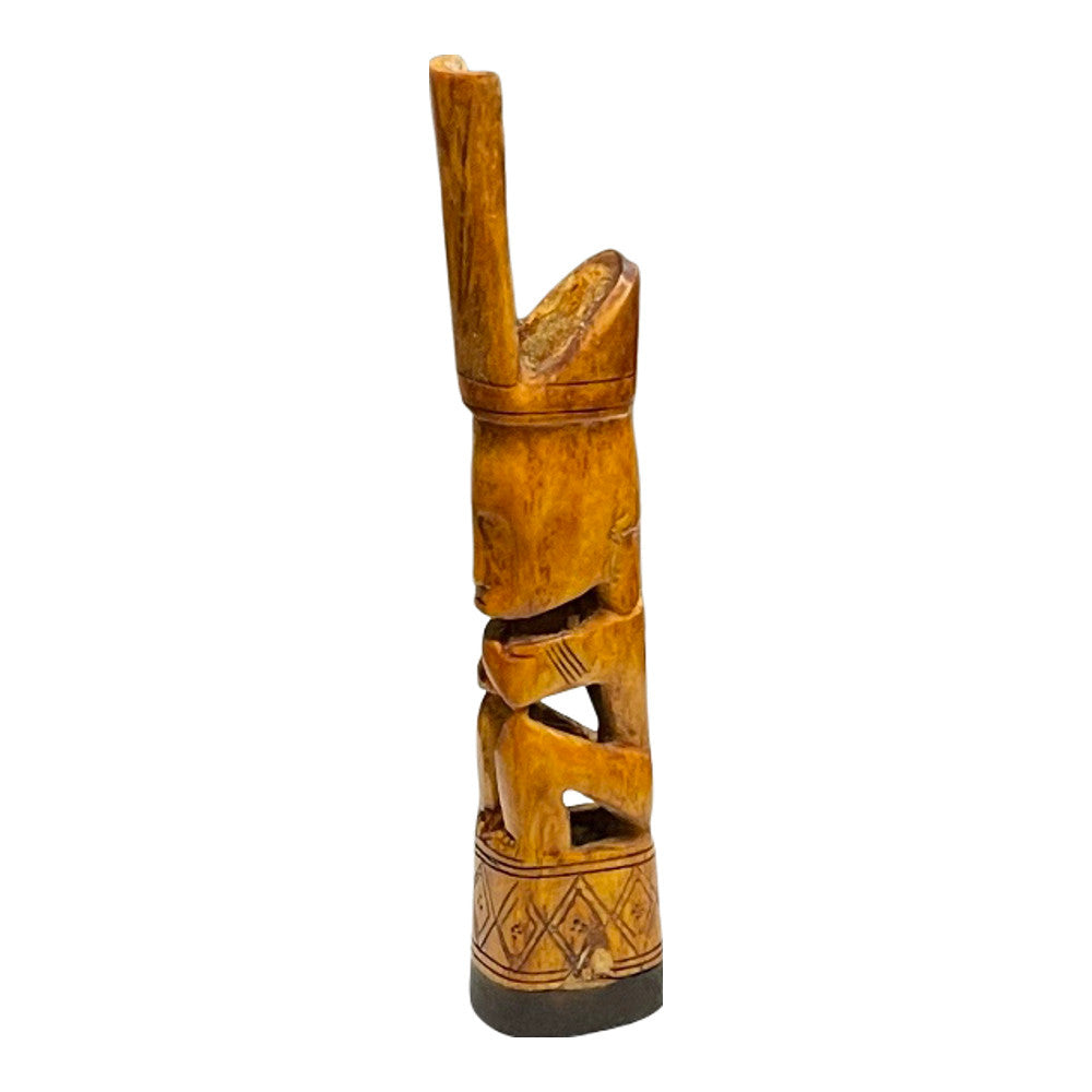 Indonesian Carved Bone Villager - Berbere Imports