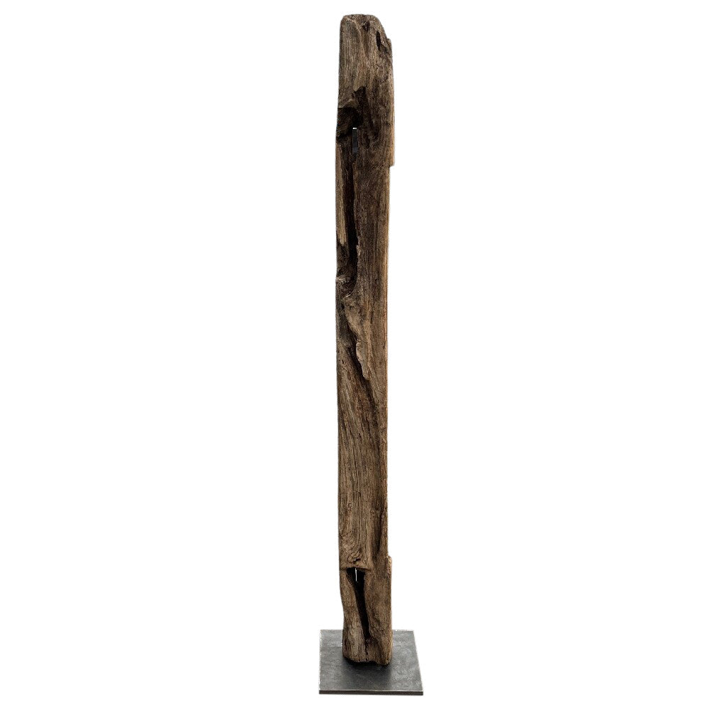 Wood Sculpture On Base - Berbere Imports