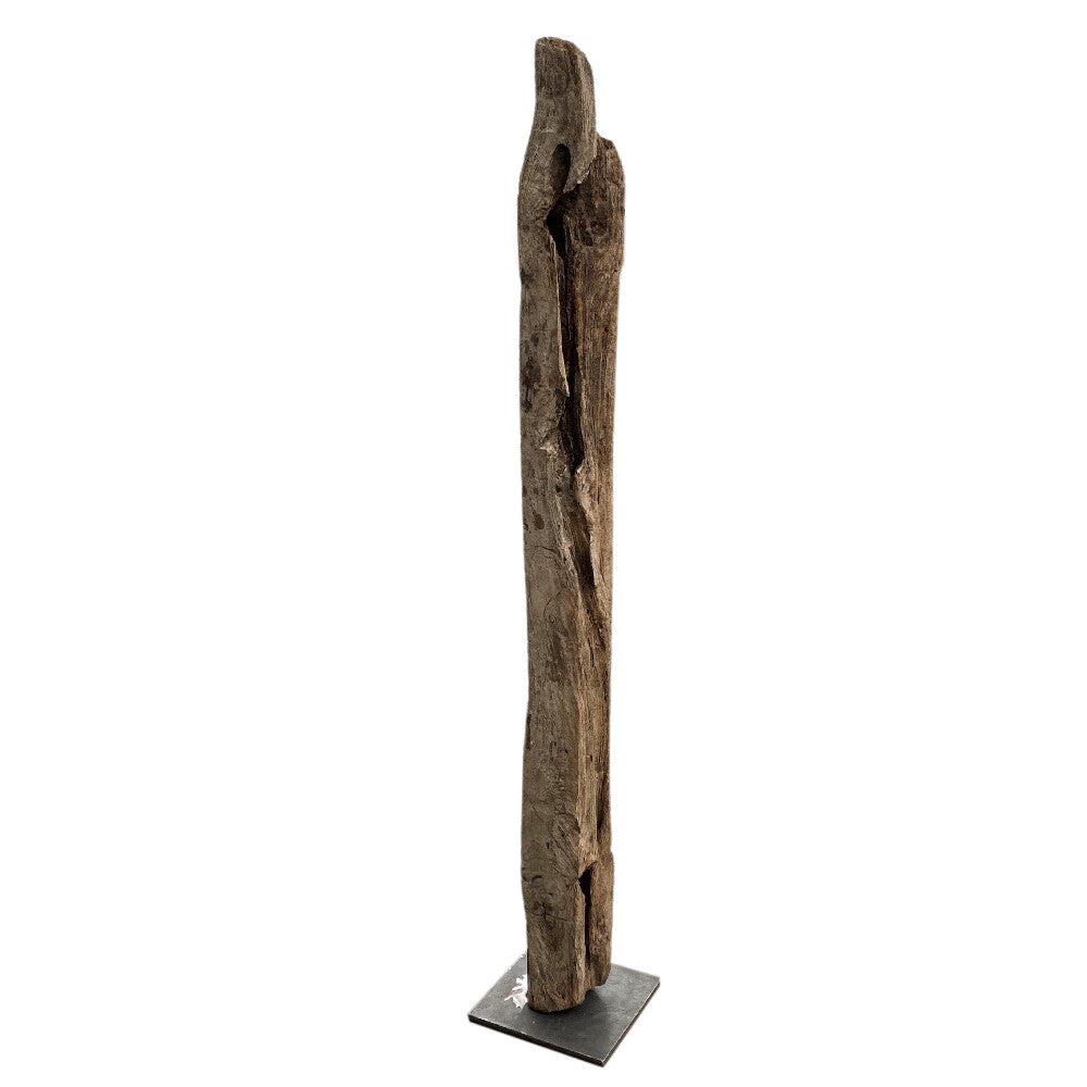 Wood Sculpture On Base - Berbere Imports