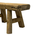 Vintage Mini Elm Wood Workers Stool - Berbere Imports