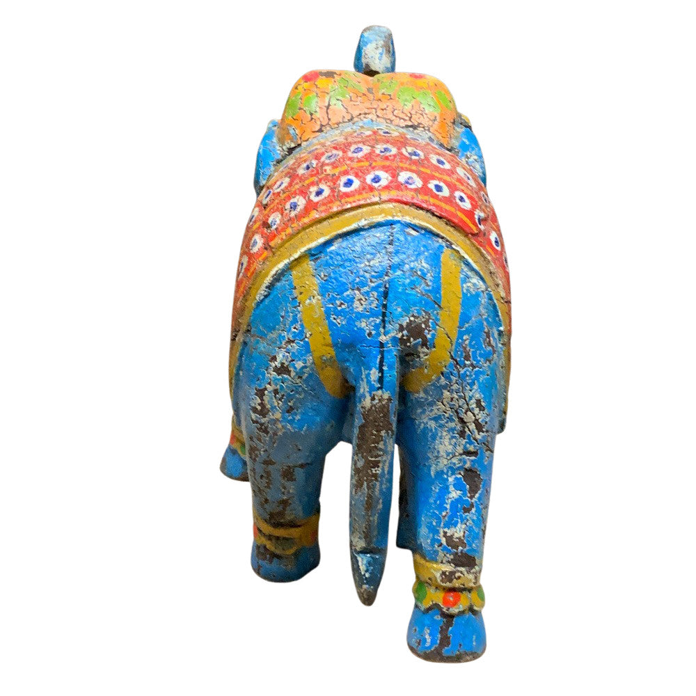 Vintage Wooden Elephant - Berbere Imports