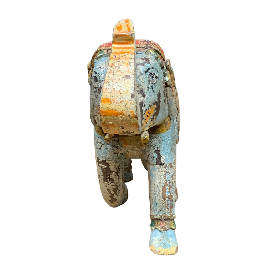 Vintage Wooden Elephant - Berbere Imports