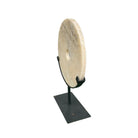 Honey Onyx Disc On Metal Stand - Berbere Imports