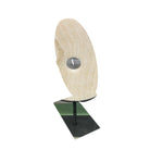 Honey Onyx Disc On Metal Stand - Berbere Imports