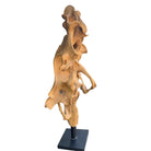 Teak Root Sculpture On Metal Base - Berbere Imports