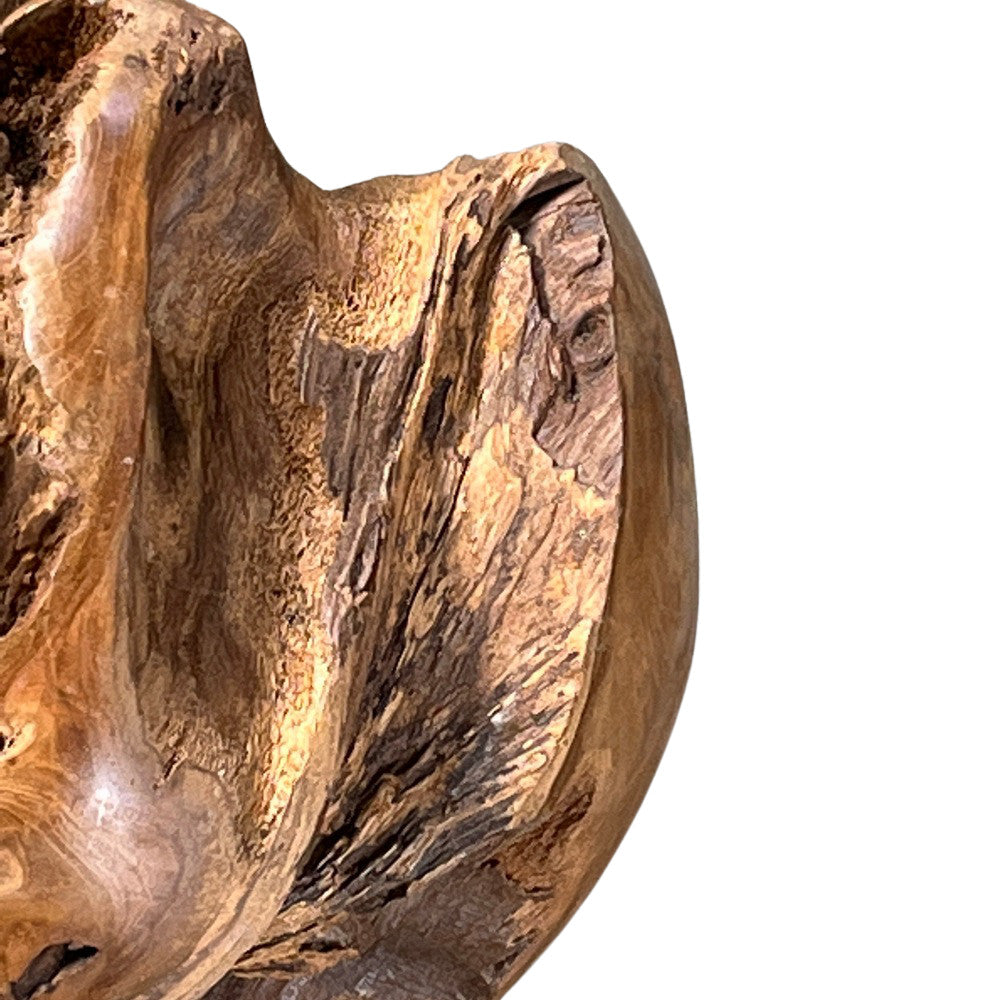 Teak Root Sphere - 12" Natural - Berbere Imports