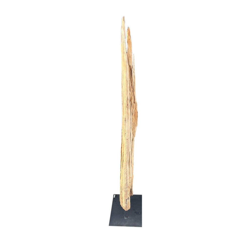 Antique Driftwood On Metal Stand - Berbere Imports