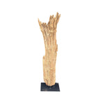 Antique Driftwood On Metal Stand - Berbere Imports