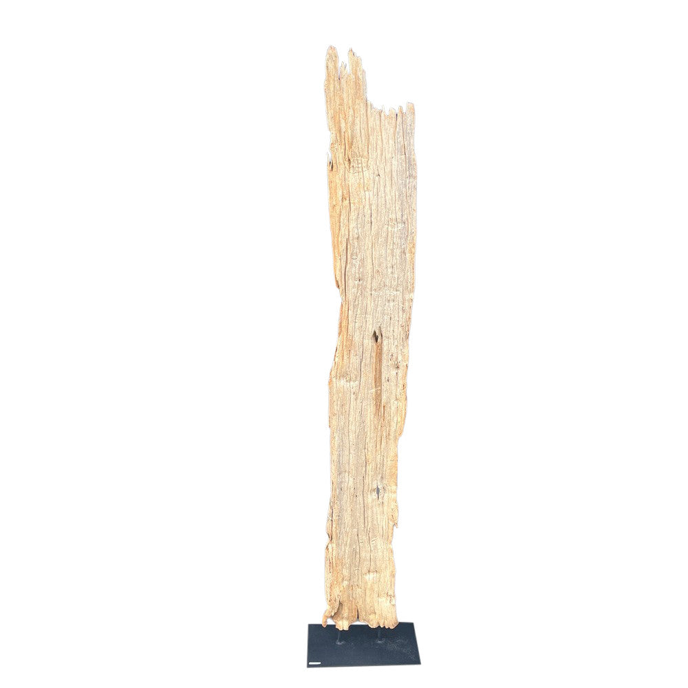 Antique Driftwood On Metal Stand - Berbere Imports