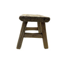 Vintage Mini Elm Wood Workers Stool - Berbere Imports