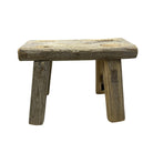 Vintage Mini Elm Wood Workers Stool - Berbere Imports