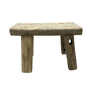 Vintage Mini Elm Wood Workers Stool - Berbere Imports