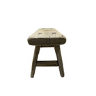 Vintage Mini Elm Wood Workers Stool - Berbere Imports