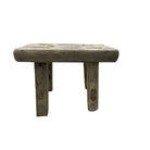 Vintage Mini Elm Wood Workers Stool - Berbere Imports