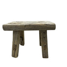 Vintage Mini Elm Wood Workers Stool - Berbere Imports