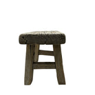 Vintage Mini Elm Wood Workers Stool - Berbere Imports