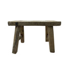 Vintage Mini Elm Wood Workers Stool - Berbere Imports