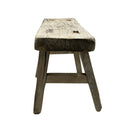 Vintage Mini Elm Wood Workers Stool - Berbere Imports