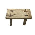 Vintage Mini Elm Wood Workers Stool - Berbere Imports