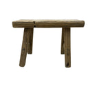 Vintage Mini Elm Wood Workers Stool - Berbere Imports