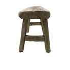 Vintage Mini Elm Wood Workers Stool - Berbere Imports