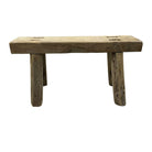 Vintage Mini Elm Wood Workers Stool - Berbere Imports