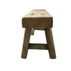 Vintage Mini Elm Wood Workers Stool - Berbere Imports