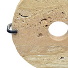 Travertine Disc On Metal Stand - Berbere Imports