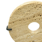 Travertine Disc On Metal Stand - Berbere Imports