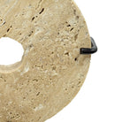 Travertine Disc On Metal Stand - Berbere Imports
