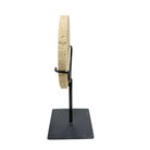 Travertine Disc On Metal Stand - Berbere Imports