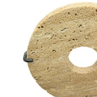 Travertine Disc On Metal Stand - Berbere Imports