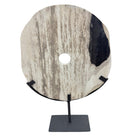 Petrified Wood Disc On Metal Stand - Berbere Imports