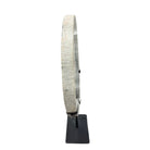 Petrified Wood Disc On Metal Stand - Berbere Imports