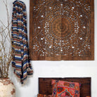 Indonesian Teak Mandala - Pattern A - Berbere Imports