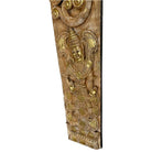 Thai Wooden Carved Panel With Gold Paint - Berbere Imports