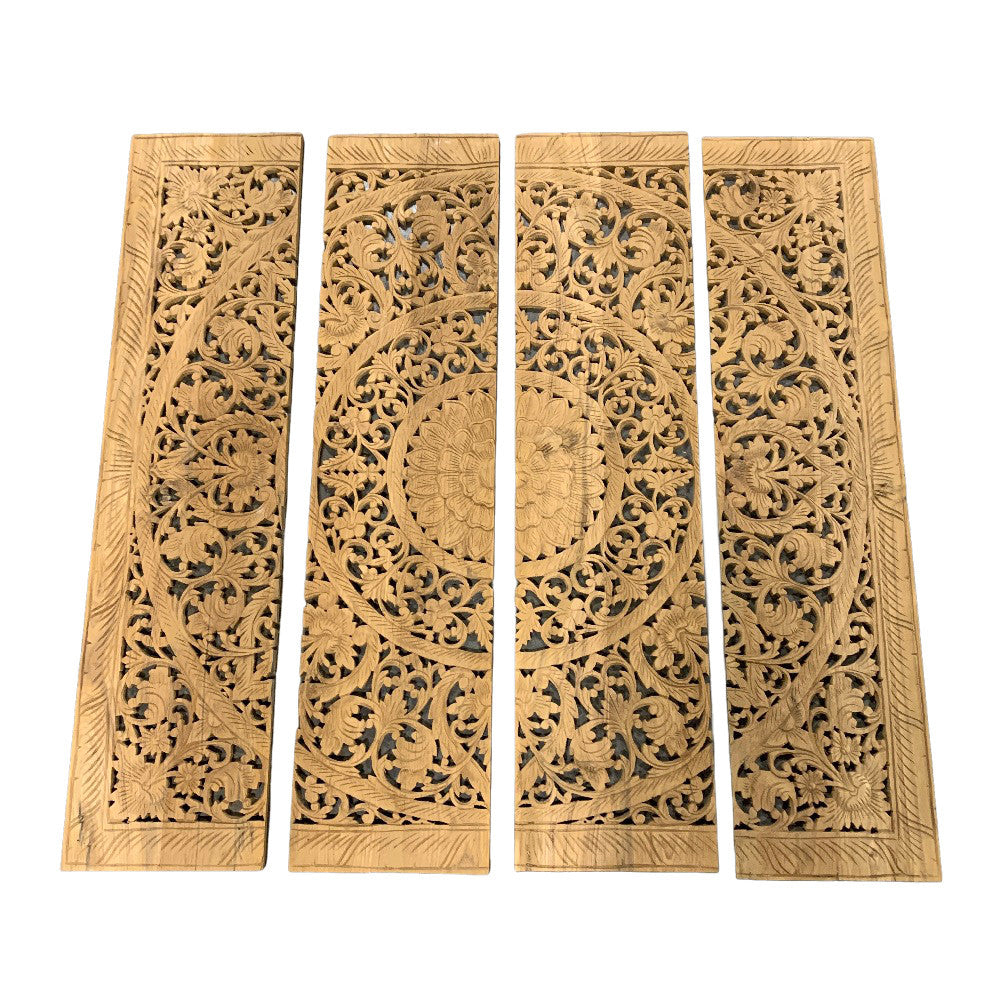 Teak Mandala - 4-Foot Natural - Berbere Imports