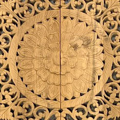 Teak Mandala - 4-Foot Natural - Berbere Imports