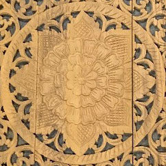 Teak Mandala - 5-Foot Natural - Berbere Imports