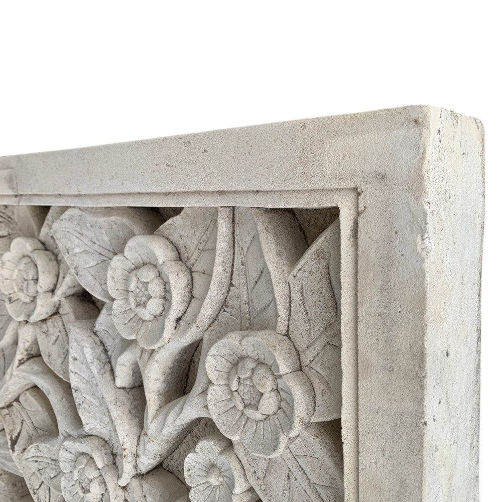 Indonesian Carved Stone Wall Relief - Berbere Imports