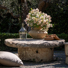 Antique Limestone Coffee Table - Berbere Imports