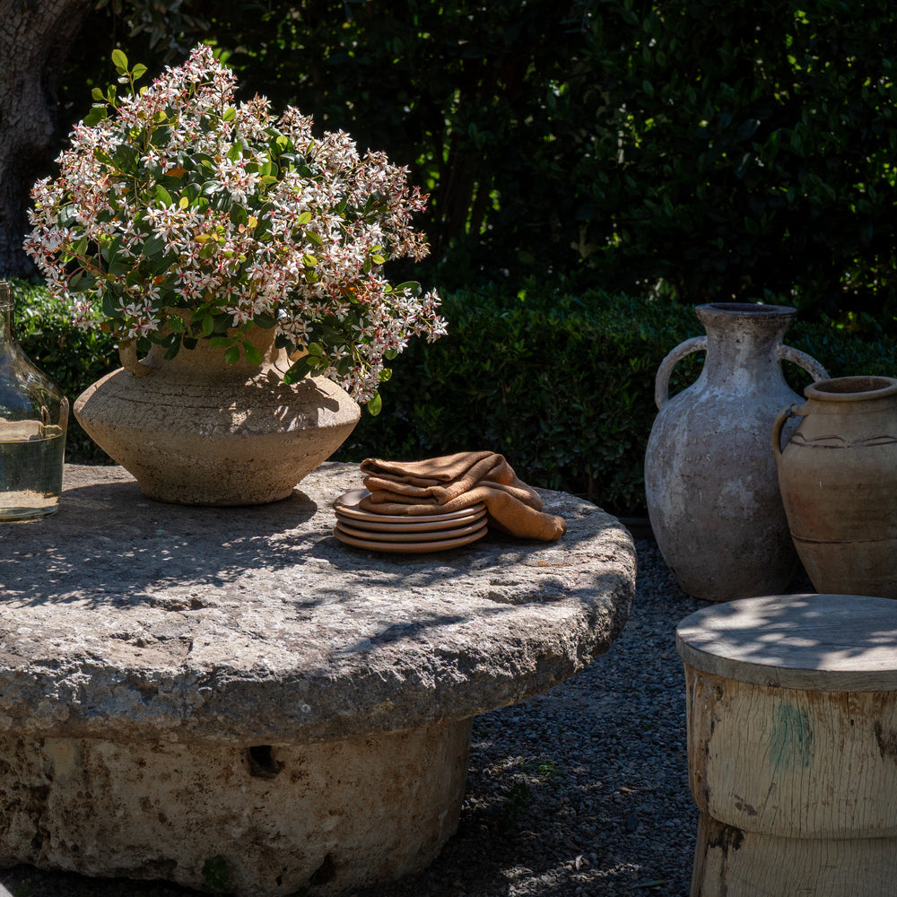 Antique Limestone Coffee Table - Berbere Imports