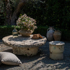 Antique Limestone Coffee Table - Berbere Imports