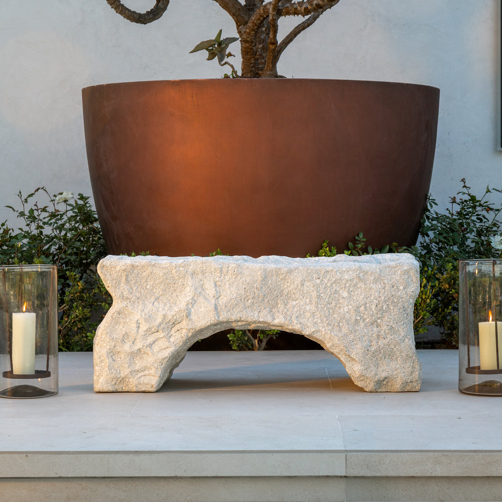 Stone Arch Bench - Berbere Imports