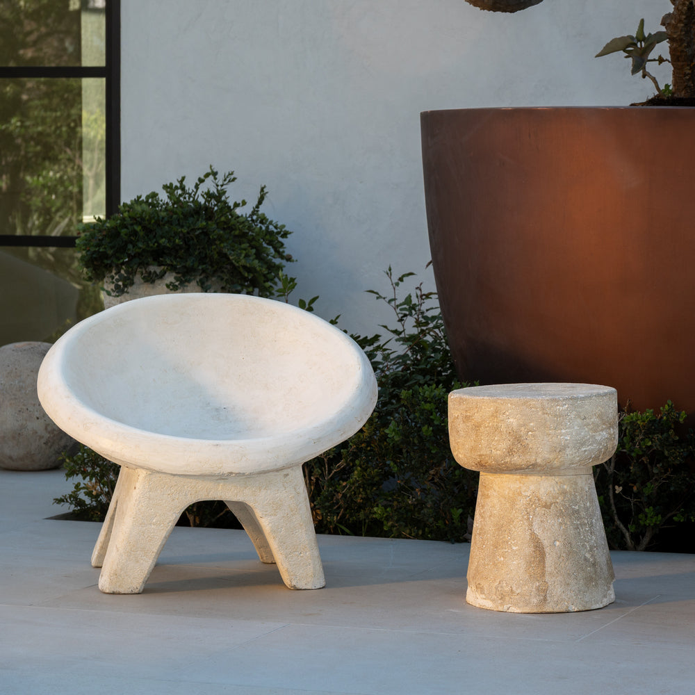 Cement Globe Chair - Berbere Imports