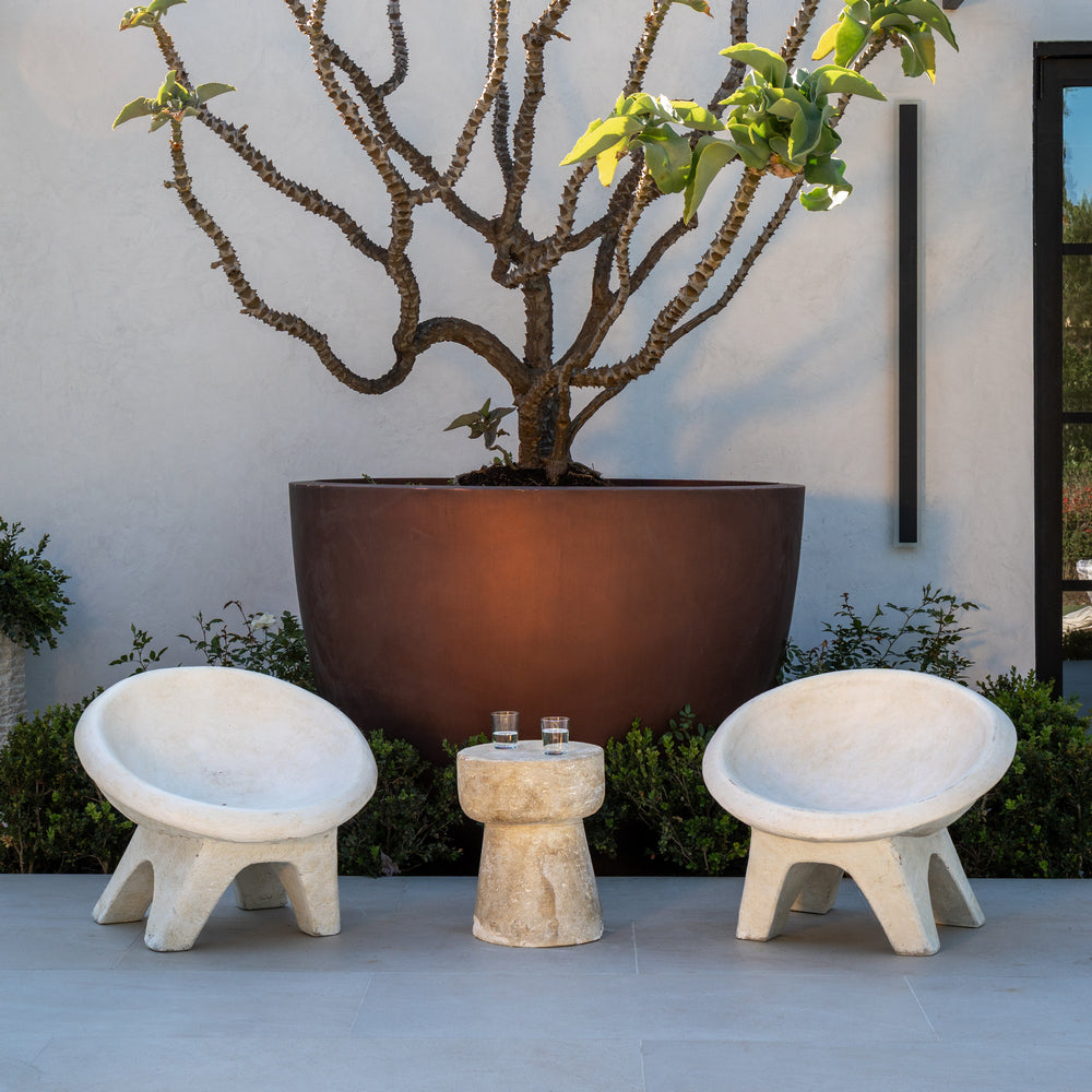 Cement Globe Chair - Berbere Imports