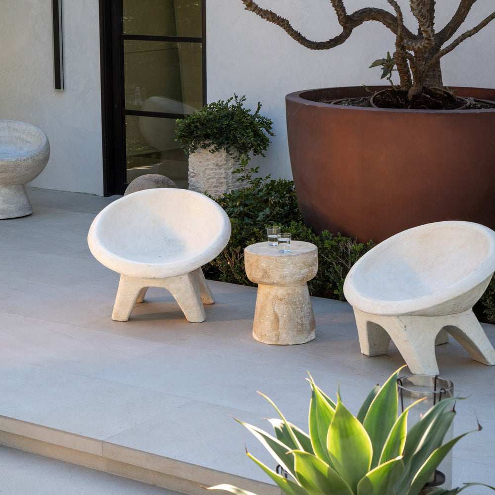 Cement Globe Chair - Berbere Imports
