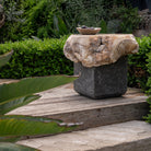 Onyx Mixed Media Side Table - Berbere Imports