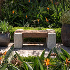 Reclaimed Wood And Stone Bench - Berbere Imports